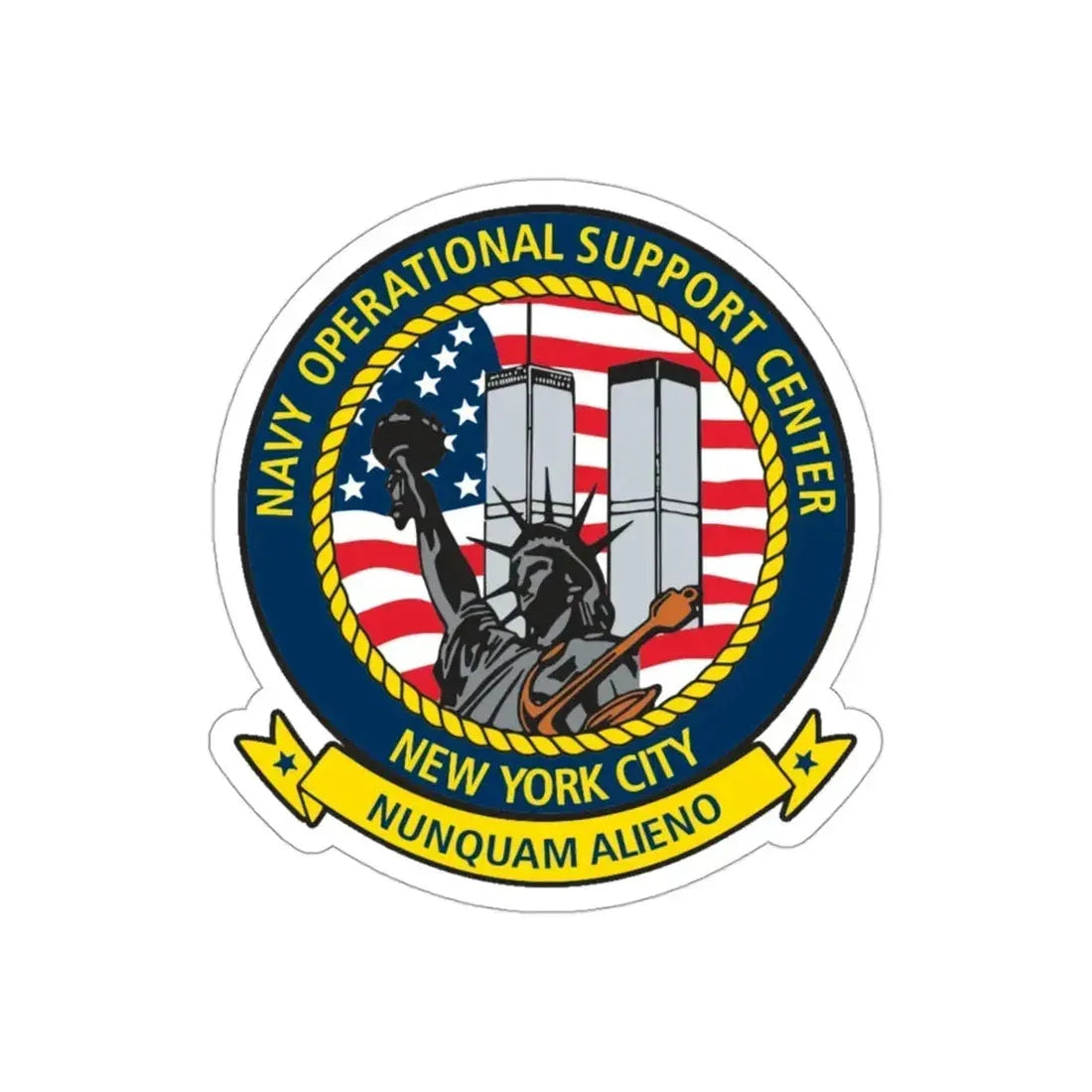 NOSC NYC (U.S. Navy) STICKER Vinyl Die-Cut Decal 3 Inch - The Sticker Space