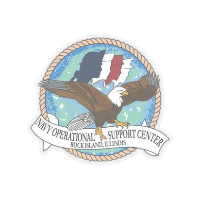 NOSC Rock Island (U.S. Navy) STICKER Vinyl Kiss-Cut Decal 2 Inch Transparent - The Sticker Space