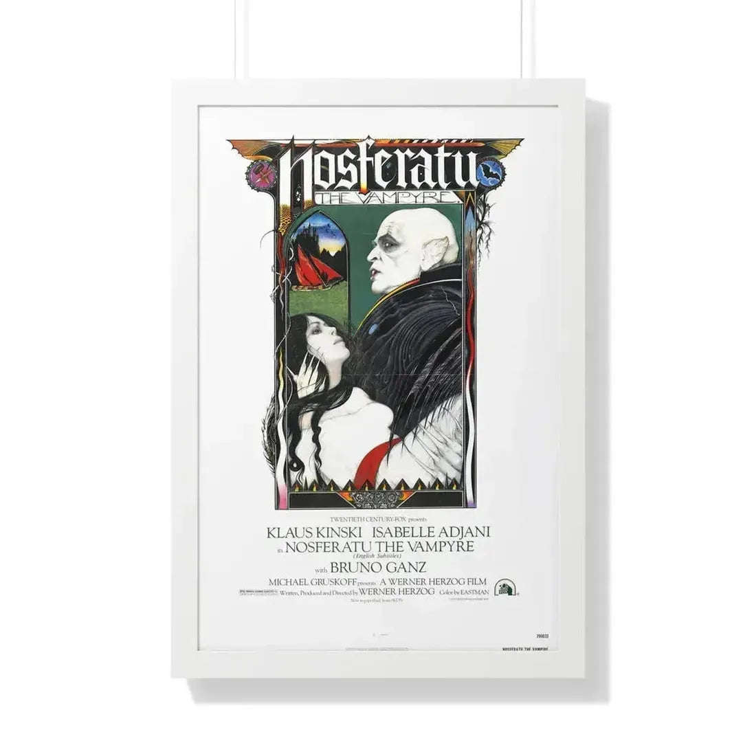 NOSFERATU THE VAMPIRE 1979 - Framed Movie Poster 20" x 30" White - The Sticker Space