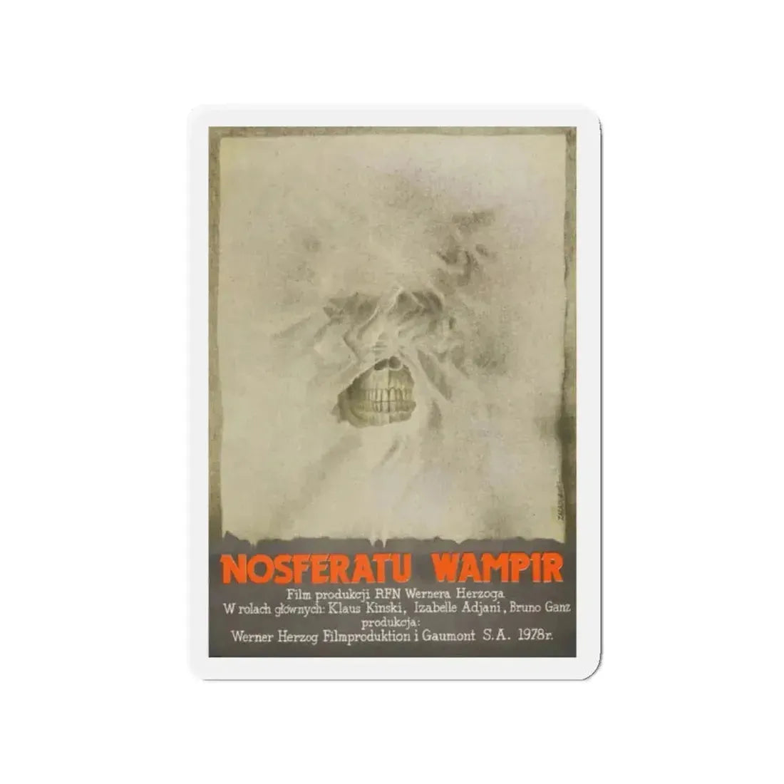 NOSFERATU THE VAMPIRE (POLISH) 1979 Movie Poster - Refrigerator Magnet 2 Inch Die-Cut - The Sticker Space