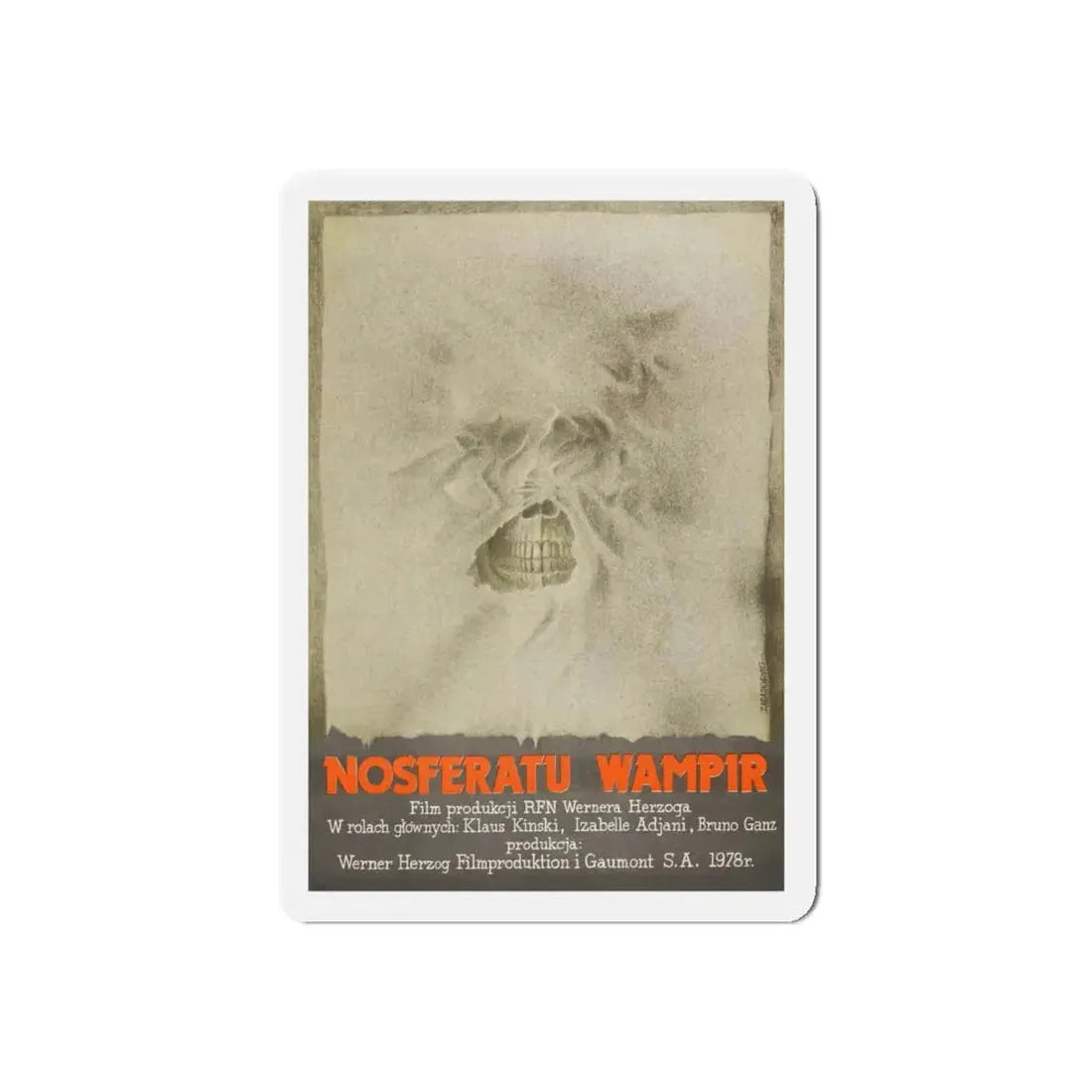 NOSFERATU THE VAMPIRE (POLISH) 1979 Movie Poster - Refrigerator Magnet - The Sticker Space