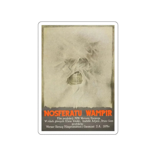 NOSFERATU THE VAMPIRE (POLISH) 1979 Movie Poster STICKER Vinyl Die-Cut Decal 2 Inch - The Sticker Space
