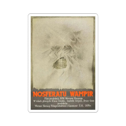 NOSFERATU THE VAMPIRE (POLISH) 1979 Movie Poster - STICKER Vinyl Kiss-Cut Decal 3 Inch White - The Sticker Space