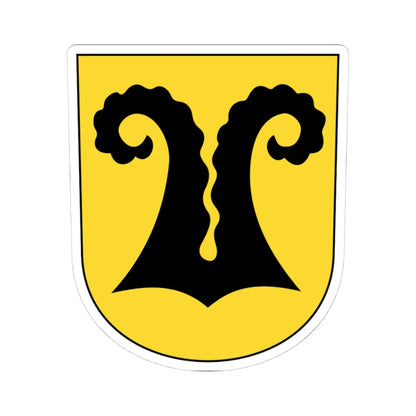Nossikon coat of arms (Switzerland) (Coat of Arms) STICKER Vinyl Kiss-Cut Decal 4 Inch White - The Sticker Space