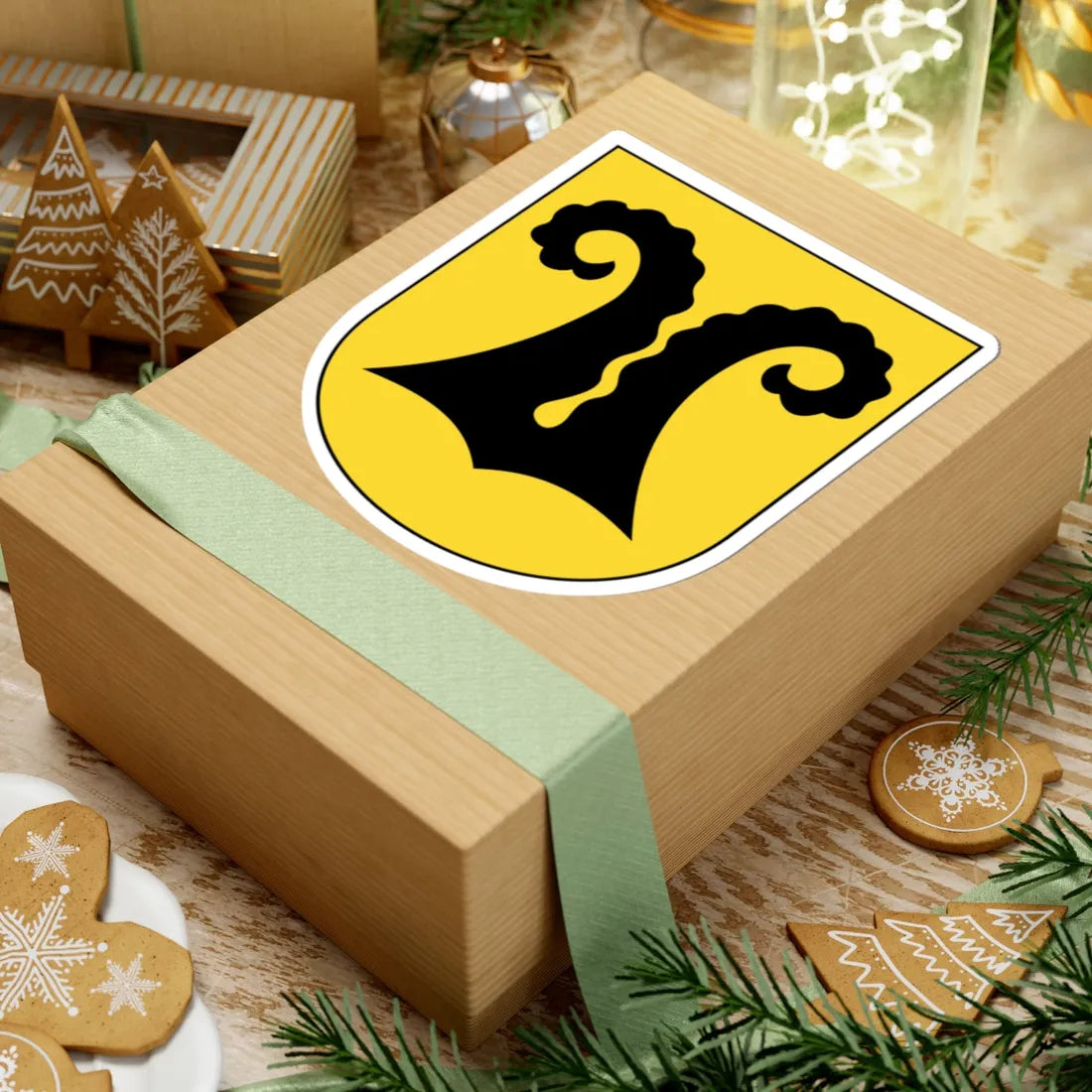 Nossikon coat of arms (Switzerland) (Coat of Arms) STICKER Vinyl Kiss-Cut Decal - The Sticker Space