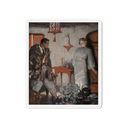 Not Any Closer (Magazine Illustration) Refrigerator Magnet - The Sticker Space