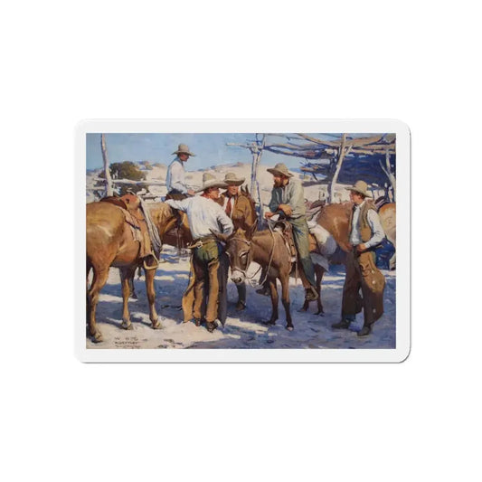 Not Much of a Hand (1927) (Magazine Illustration) Refrigerator Magnet 6 Inch - The Sticker Space