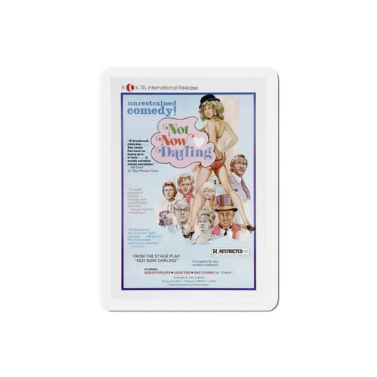 Not Now Darling 1975 Movie Poster Refrigerator Magnet 2 Inch - The Sticker Space