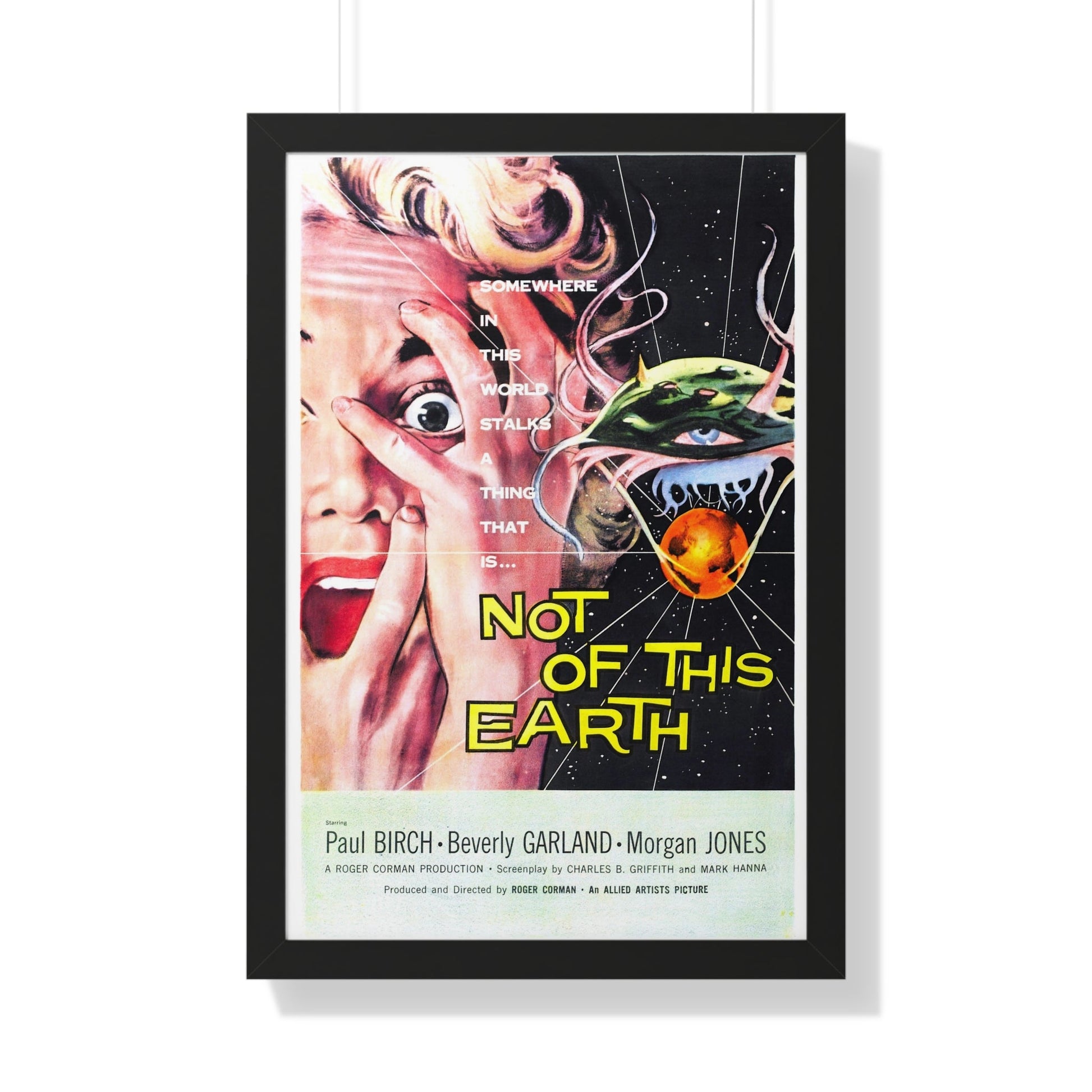 NOT OF THIS EARTH 1957 - Framed Movie Poster-The Sticker Space