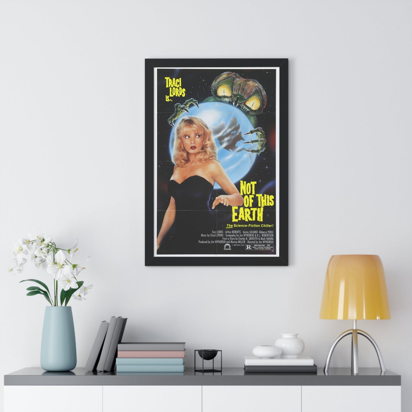 NOT OF THIS EARTH 1988 - Framed Movie Poster-The Sticker Space