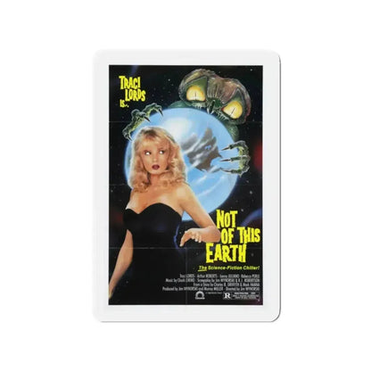 NOT OF THIS EARTH 1988 Movie Poster - Refrigerator Magnet 2 Inch Die-Cut - The Sticker Space