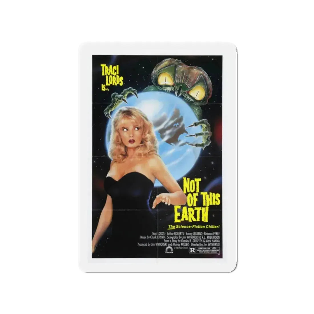 NOT OF THIS EARTH 1988 Movie Poster - Refrigerator Magnet - The Sticker Space
