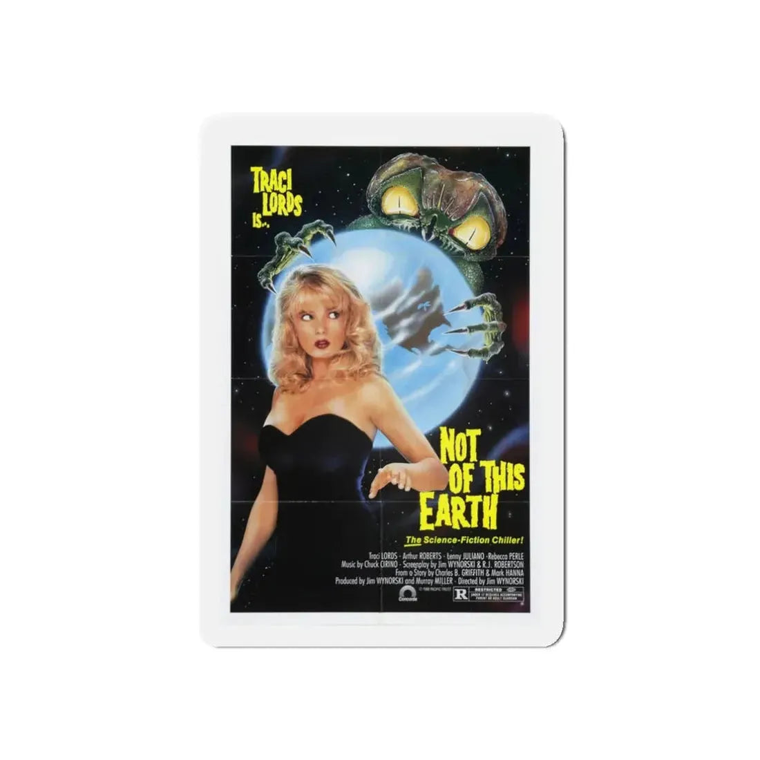 NOT OF THIS EARTH 1988 Movie Poster - Refrigerator Magnet - The Sticker Space