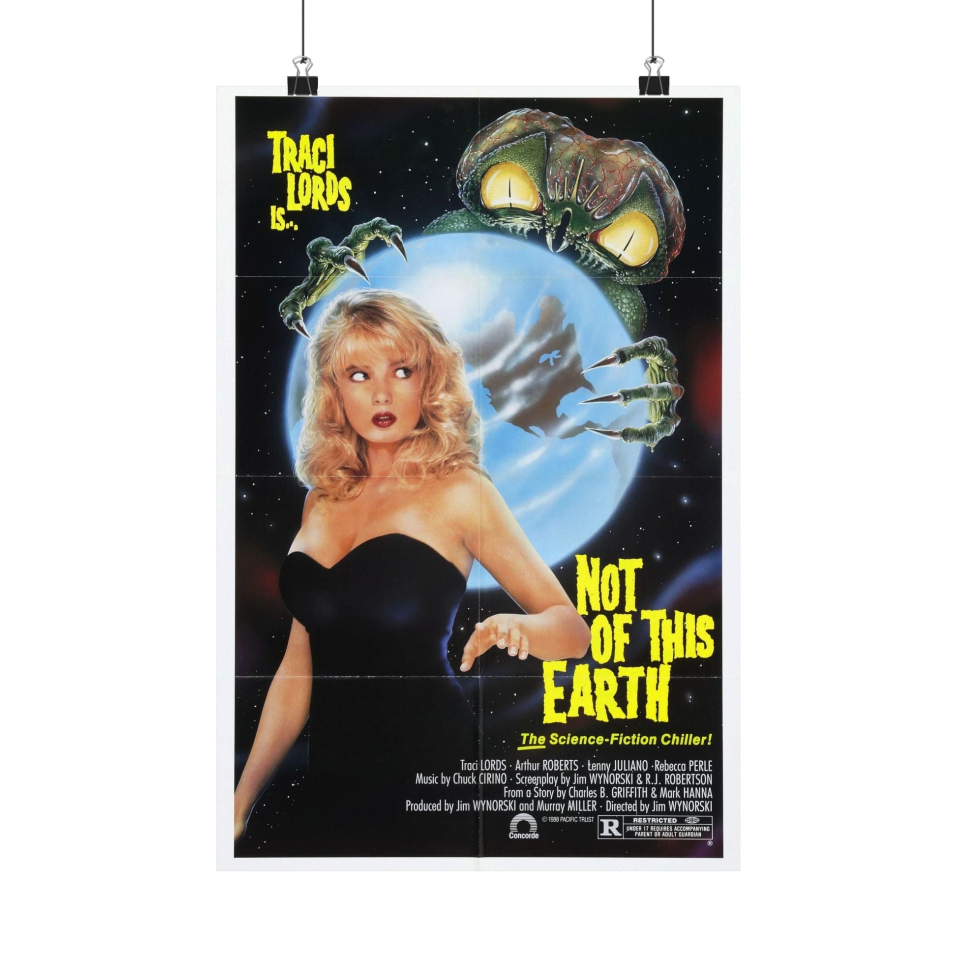 NOT OF THIS EARTH 1988 - Paper Movie Poster-12″ x 18″-The Sticker Space