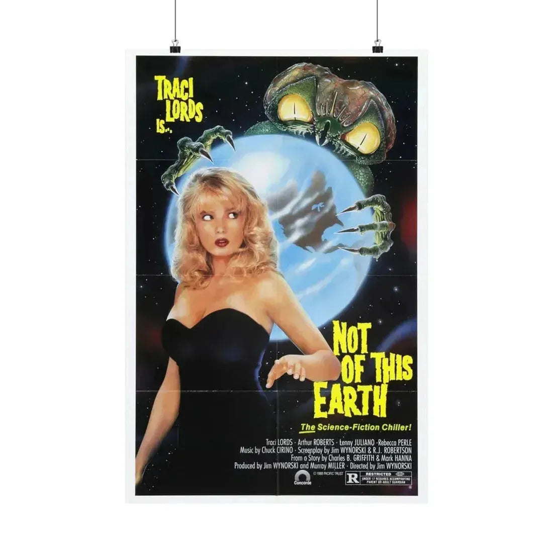 NOT OF THIS EARTH 1988 - Paper Movie Poster 20″ x 30″ Matte - The Sticker Space