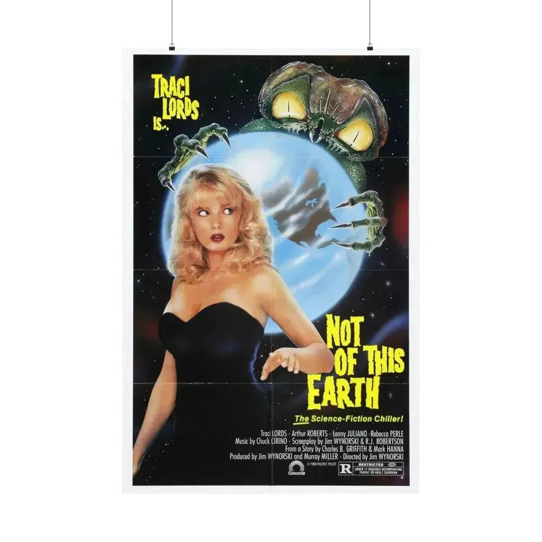 NOT OF THIS EARTH 1988 - Paper Movie Poster 36" x 54" Matte - The Sticker Space