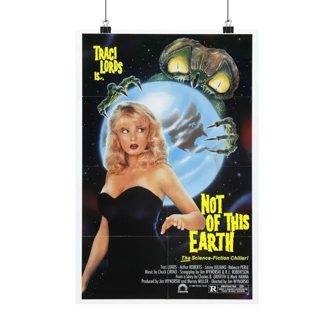 NOT OF THIS EARTH 1988 - Paper Movie Poster - The Sticker Space