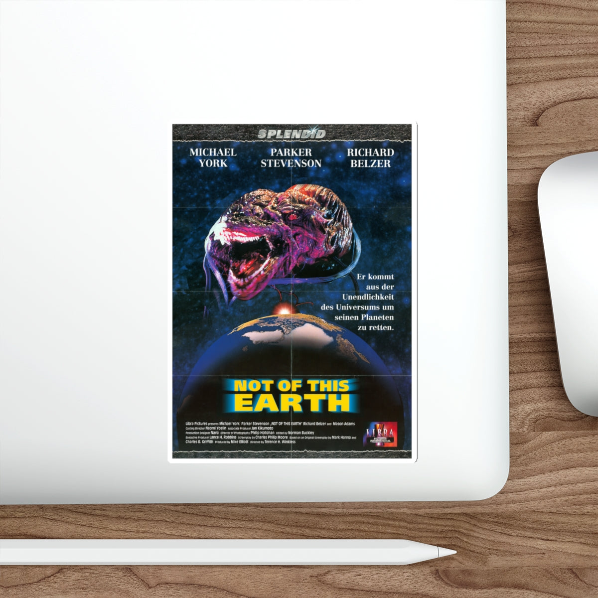 NOT OF THIS EARTH 1995 Movie Poster STICKER Vinyl Die-Cut Decal-The Sticker Space