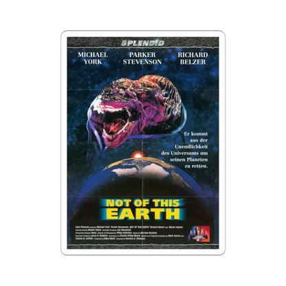 NOT OF THIS EARTH 1995 Movie Poster - STICKER Vinyl Kiss-Cut Decal 4 Inch White - The Sticker Space