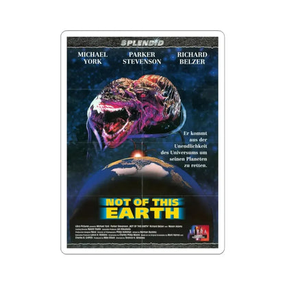 NOT OF THIS EARTH 1995 Movie Poster - STICKER Vinyl Kiss-Cut Decal 6 Inch White - The Sticker Space