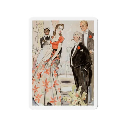 Not Pleased (Magazine Illustration) Refrigerator Magnet 3 Inch - The Sticker Space