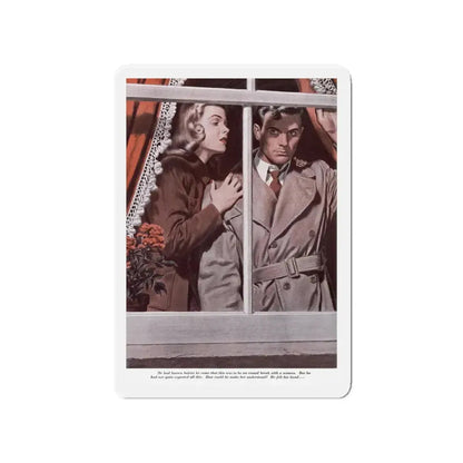 Not To Be Alone (Pt. 5), Redbook, June 1948 (Magazine Illustration) Refrigerator Magnet 4 Inch - The Sticker Space