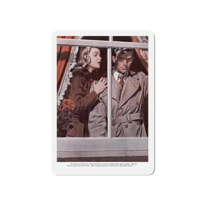 Not To Be Alone (Pt. 5), Redbook, June 1948 (Magazine Illustration) Refrigerator Magnet - The Sticker Space