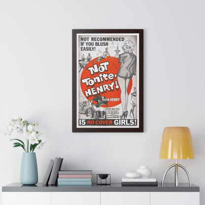 NOT TONITE, HENRY! 1960 - Framed Movie Poster-The Sticker Space