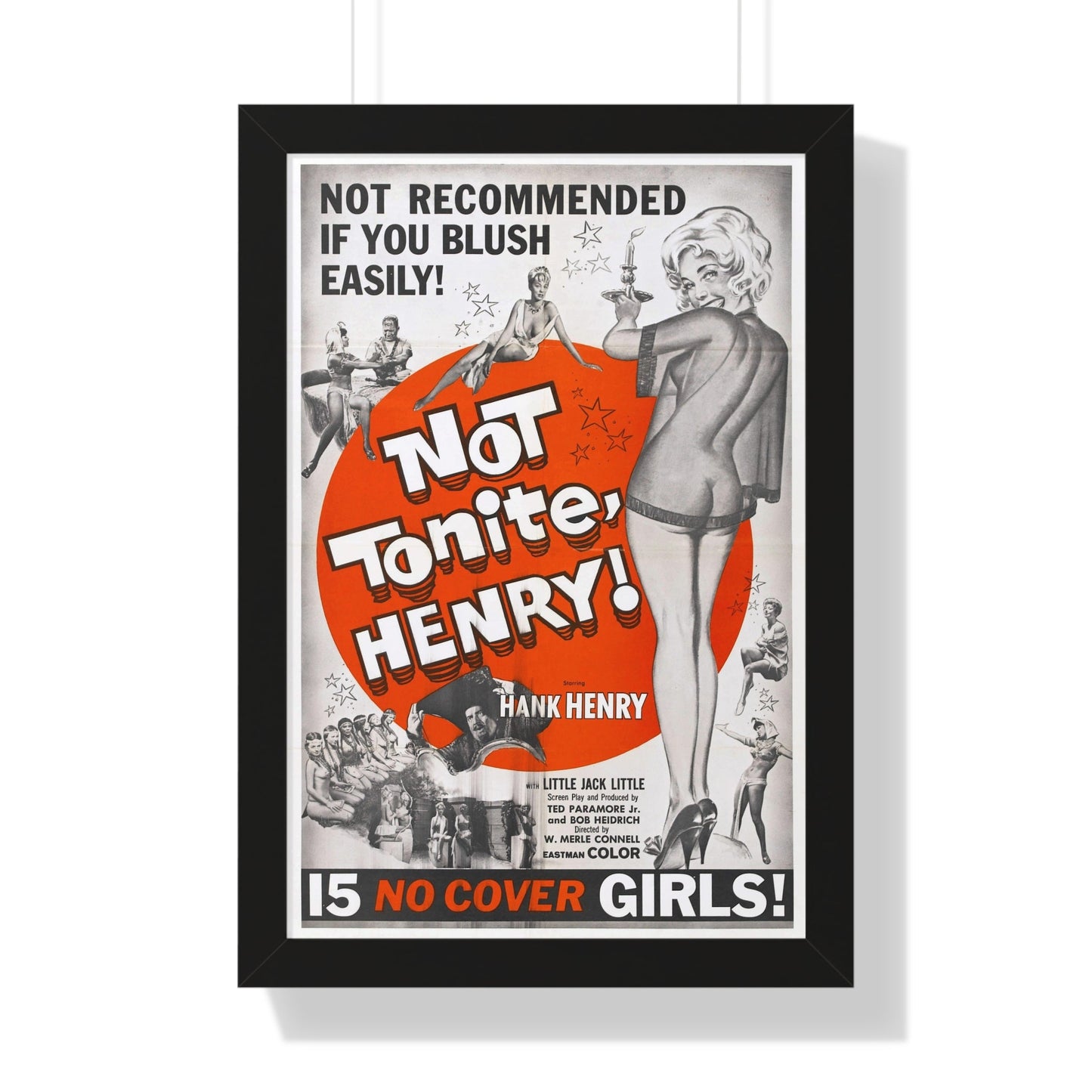 NOT TONITE, HENRY! 1960 - Framed Movie Poster-16″ x 24″-The Sticker Space