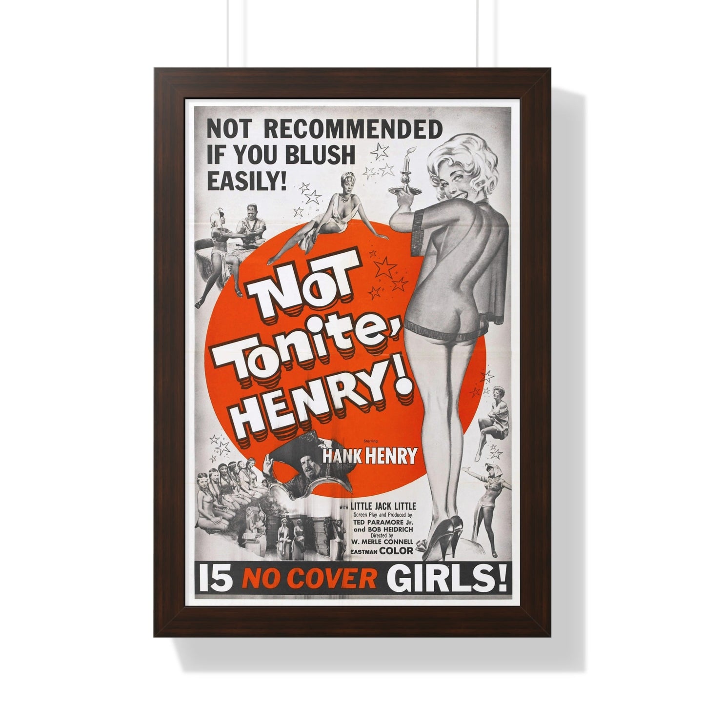 NOT TONITE, HENRY! 1960 - Framed Movie Poster-16″ x 24″-The Sticker Space