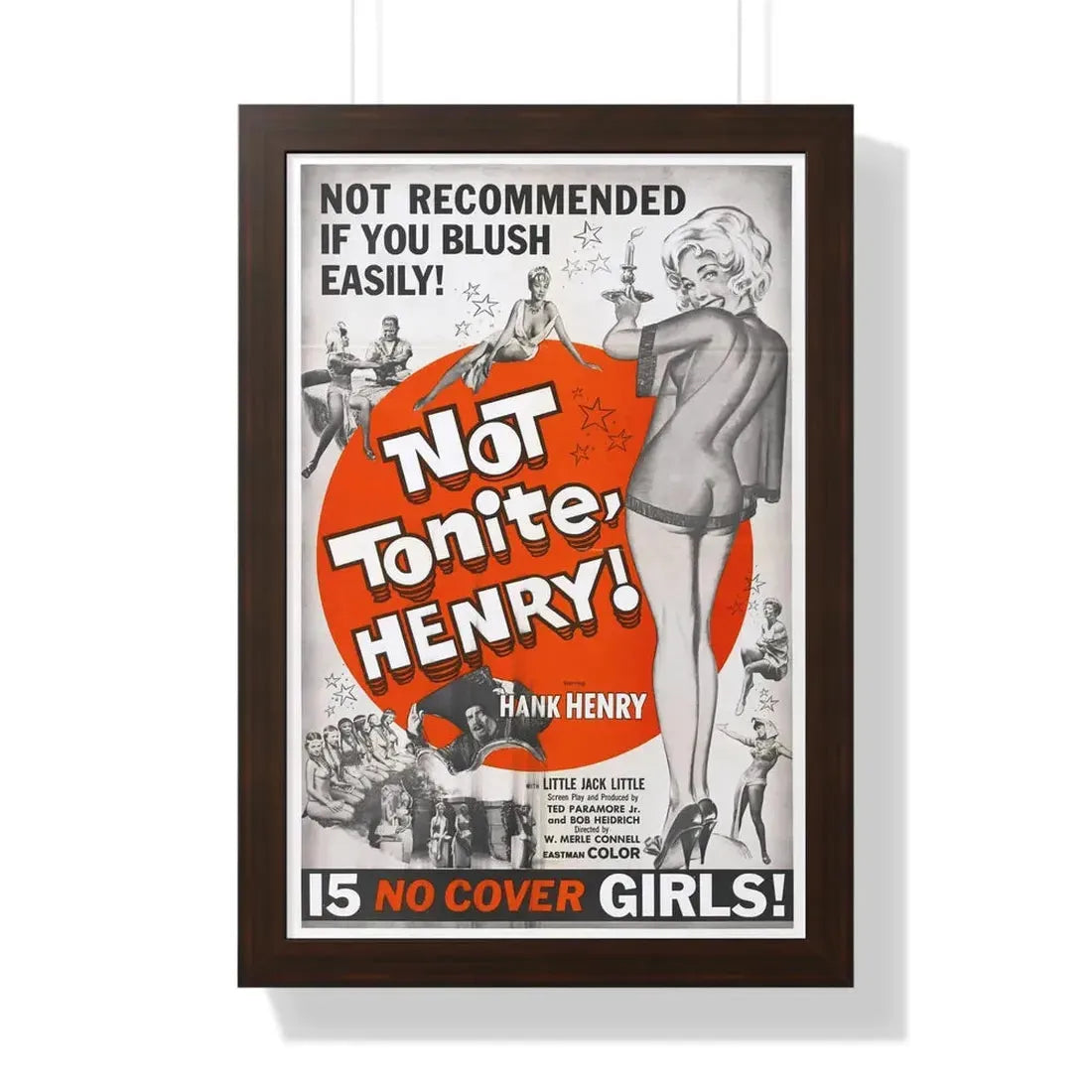 NOT TONITE, HENRY! 1960 - Framed Movie Poster - The Sticker Space