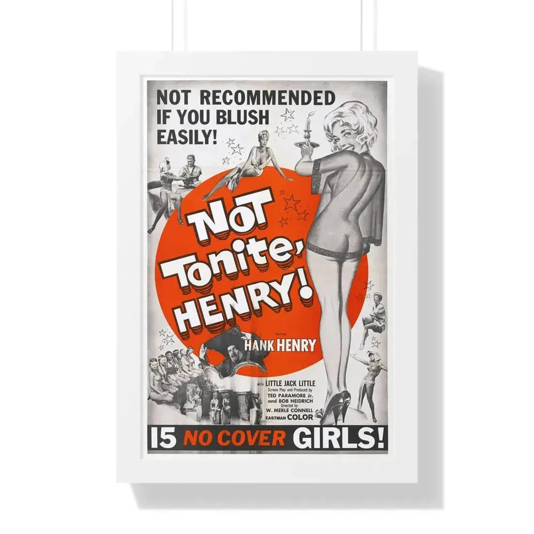 NOT TONITE, HENRY! 1960 - Framed Movie Poster - The Sticker Space