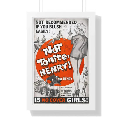 NOT TONITE, HENRY! 1960 - Framed Movie Poster - The Sticker Space