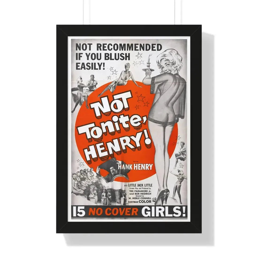 NOT TONITE, HENRY! 1960 - Framed Movie Poster - The Sticker Space