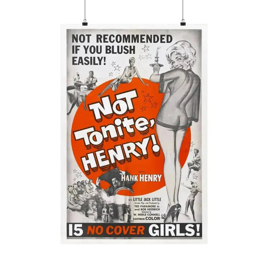 NOT TONITE, HENRY! 1960 - Paper Movie Poster 20″ x 30″ Matte - The Sticker Space