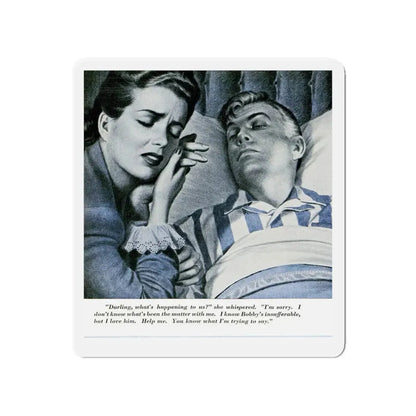 Not Yours Or Mine, But Ours (1), Redbook, March 1947 (Magazine Illustration) Refrigerator Magnet - The Sticker Space