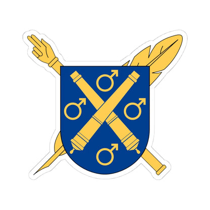 Notarius Publicus Karlskoga vapen (Sweden) (Coat of Arms) STICKER Vinyl Kiss-Cut Decal 4 Inch White - The Sticker Space