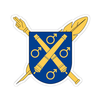 Notarius Publicus Karlskoga vapen (Sweden) (Coat of Arms) STICKER Vinyl Kiss-Cut Decal 6 Inch White - The Sticker Space