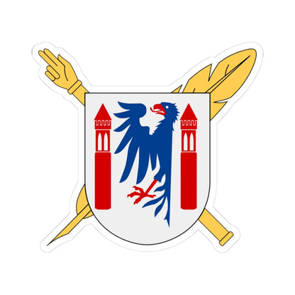 Notarius Publicus Karlstad vapen (Sweden) (Coat of Arms) STICKER Vinyl Kiss-Cut Decal 3 Inch White - The Sticker Space