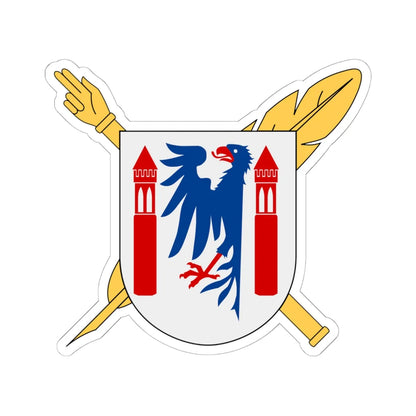 Notarius Publicus Karlstad vapen (Sweden) (Coat of Arms) STICKER Vinyl Kiss-Cut Decal 6 Inch White - The Sticker Space