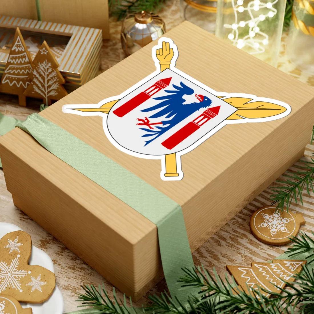 Notarius Publicus Karlstad vapen (Sweden) (Coat of Arms) STICKER Vinyl Kiss-Cut Decal - The Sticker Space