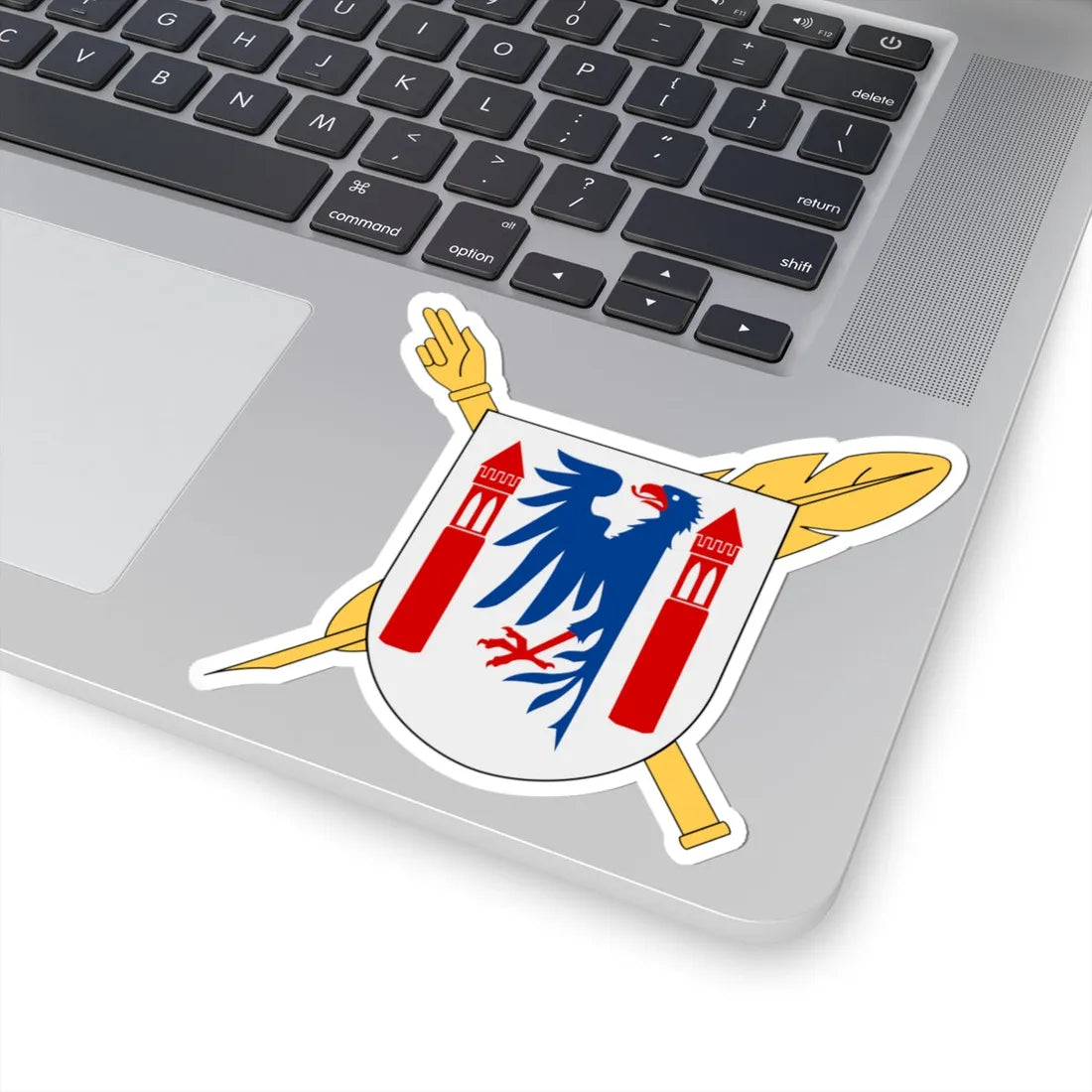 Notarius Publicus Karlstad vapen (Sweden) (Coat of Arms) STICKER Vinyl Kiss-Cut Decal - The Sticker Space