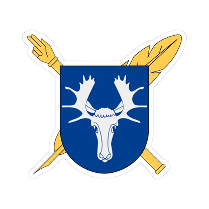 Notarius Publicus Östersund vapen (Sweden) (Coat of Arms) STICKER Vinyl Kiss-Cut Decal 3 Inch White - The Sticker Space
