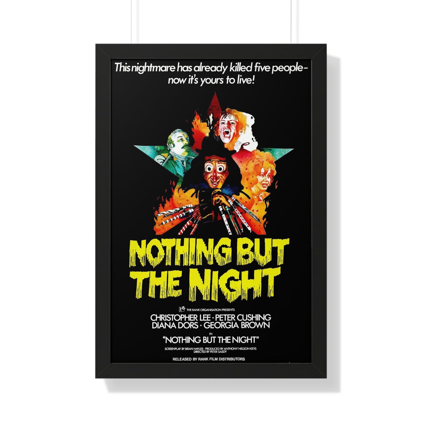 NOTHING BUT THE NIGHT 1973 - Framed Movie Poster-20" x 30"-The Sticker Space