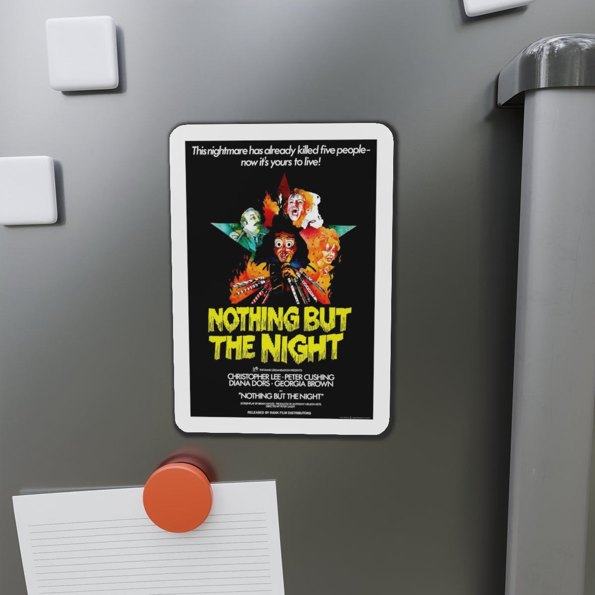 NOTHING BUT THE NIGHT 1973 Movie Poster - Refrigerator Magnet-The Sticker Space