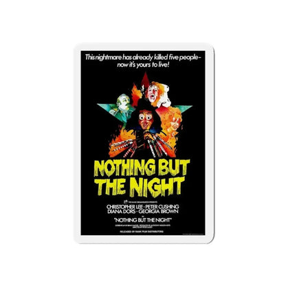 NOTHING BUT THE NIGHT 1973 Movie Poster - Refrigerator Magnet 3 Inch Die-Cut - The Sticker Space