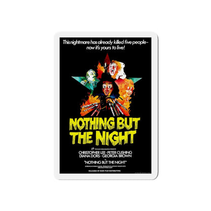 NOTHING BUT THE NIGHT 1973 Movie Poster - Refrigerator Magnet-3" x 3"-The Sticker Space