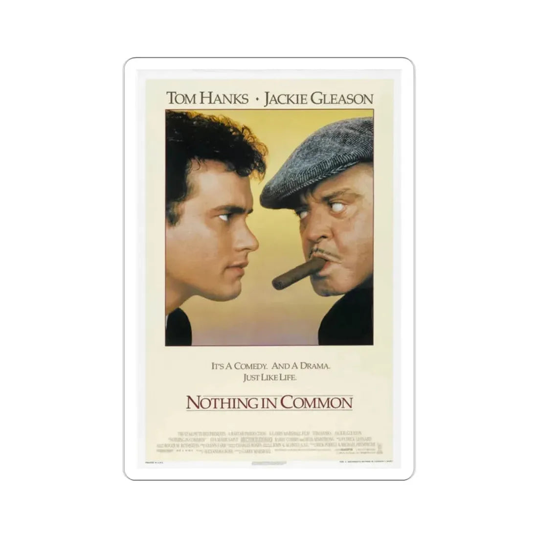 Nothing in Common 1986 Movie Poster STICKER Vinyl Die-Cut Decal 2 Inch - The Sticker Space