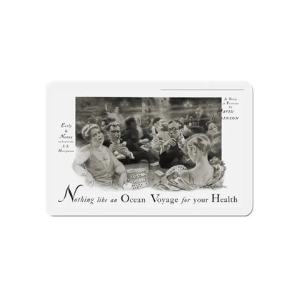 Nothing like an Ocean Voyage for your Health, Cosmopolitan, September 1930 (Magazine Illustration) Refrigerator Magnet - The Sticker Space