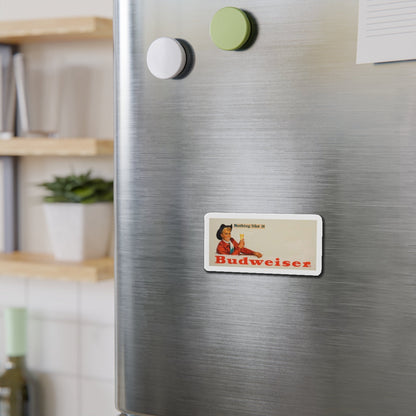 Nothing Like It, Budweiser Beer advertisement (Magazine Illustration) Refrigerator Magnet-The Sticker Space